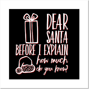 Dear Santa before I explain how much do you know Posters and Art